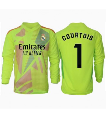 Real Madrid Thibaut Courtois #1 Målvakt Tredje Tröja 2024-25 Långärmad